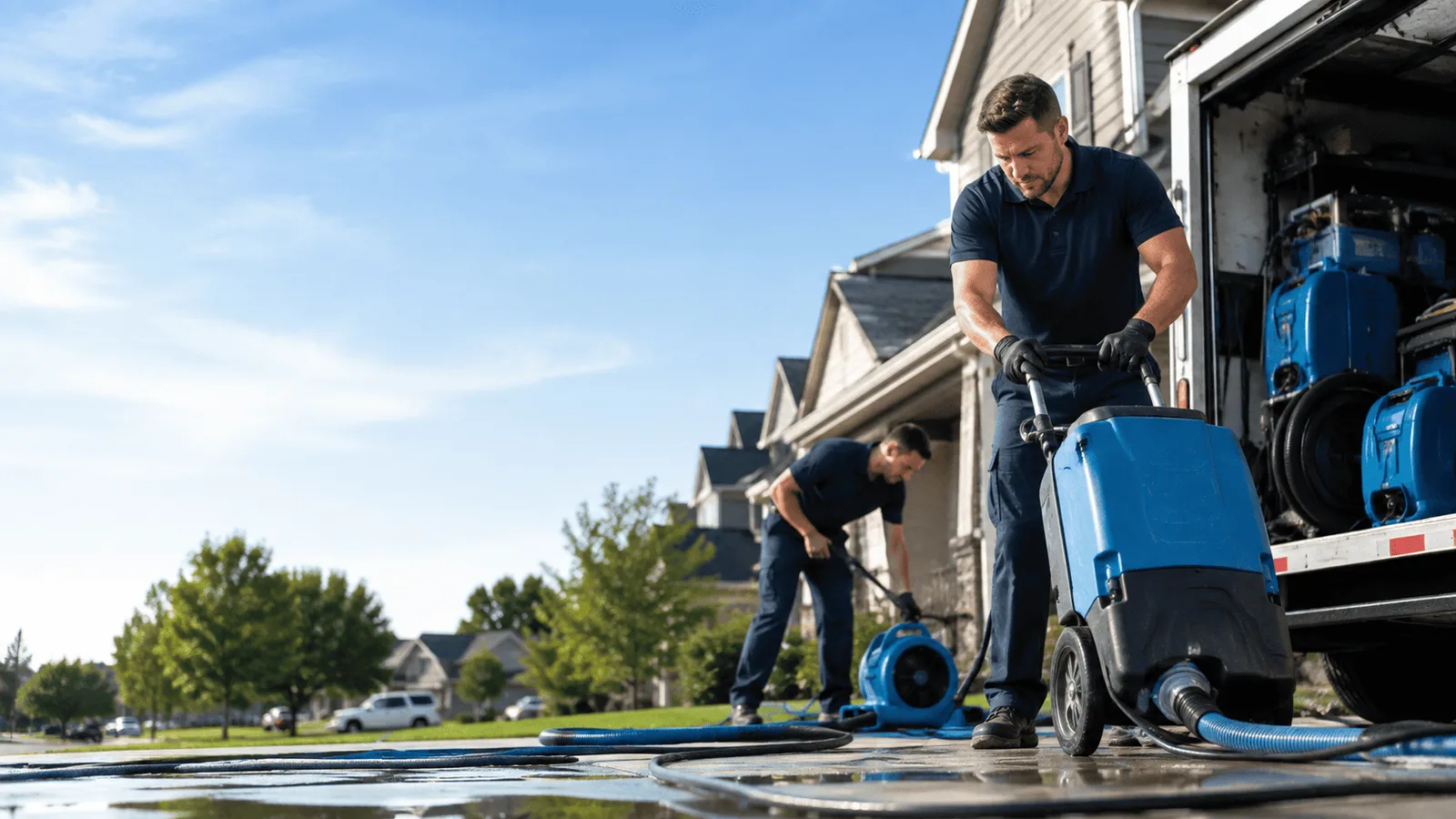 Structural Drying being performed in South Milwaukee, WI